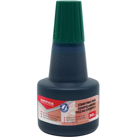 OFFICE products -   stempelinkt, zonder olie, 30 ml, groen