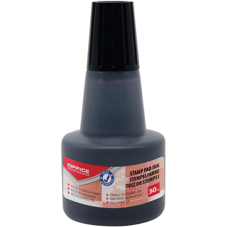 OFFICE products -   stempelinkt, zonder olie, 30 ml, zwart