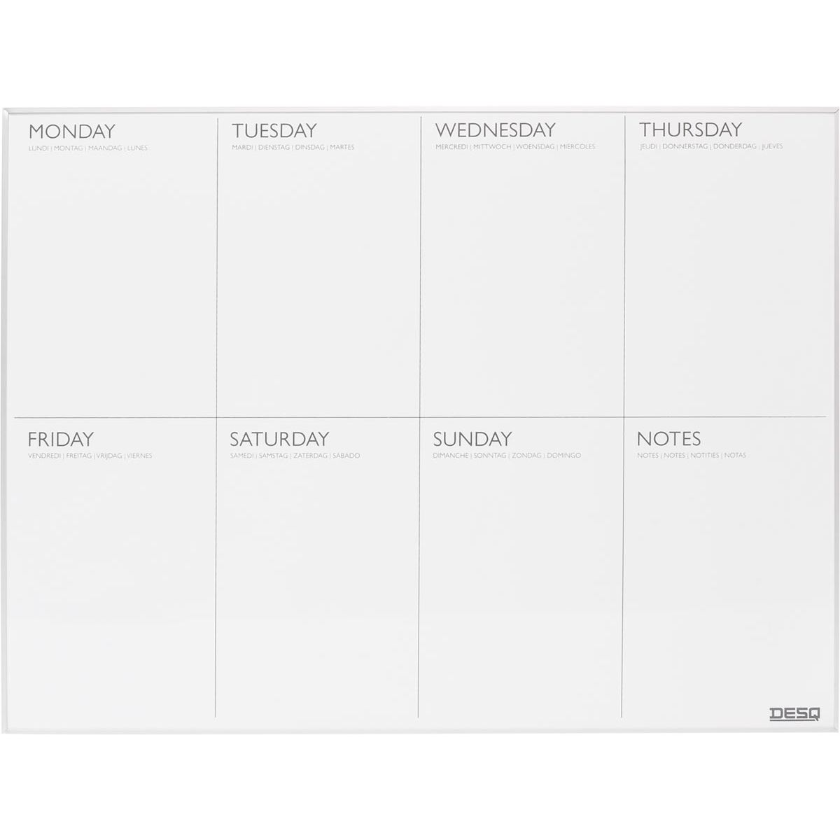 Desq - Agenda hebdomadaire magnétique pi 45 X 60 cm