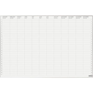 Desq -  jaarplanner Ultra Thin, magnetisch, ft 60 x 90 cm