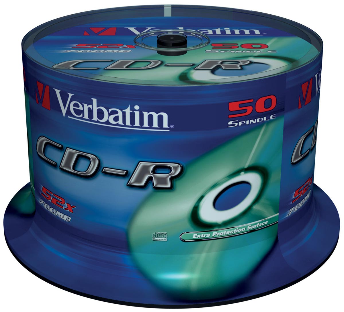 Verbatim - Verbatim CD recordable Extra Protection, spindel van 50 stuks