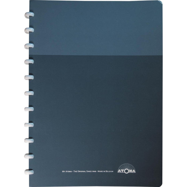 Atoma - Carnet My Creative, format A4, 2 pochettes, 144 pages, à carreaux commerciaux, couleurs assorties