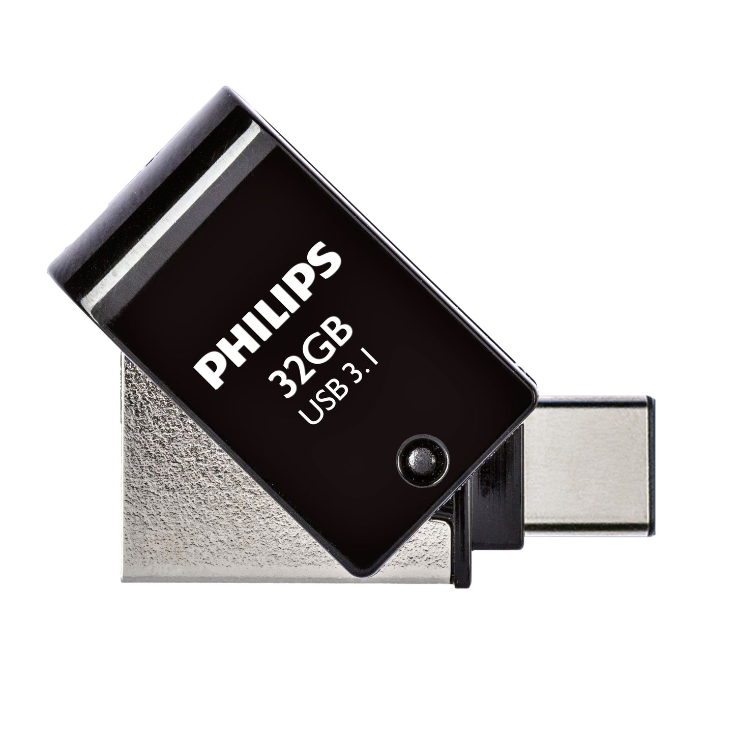 Philips - Clé USB 3.1 USB-C 2-en-1 Noir Minuit 32Go