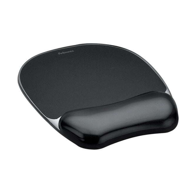Fellowes - Tapis de souris support de poignet cristaux gel tr noir