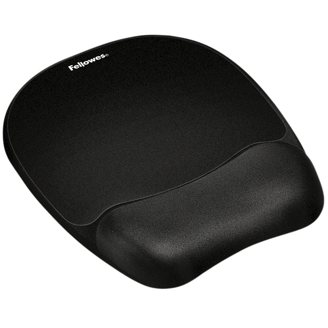 Fellowes - Tapis de souris repose-poignet en mousse à mémoire de forme noir