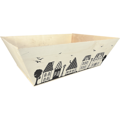 Klika -  Mand | hout | 42.5x30x13.5cm | vierkant | naturel | 25 stuks