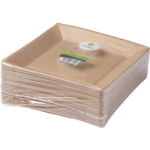 Biodore - Biodore Bord | vierkant | 1-vaks | karton | 23x23cm | naturel | 100 stuks