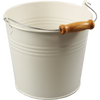 Timmers - Seau, Zinc, 14 cm de haut x diamètre 16 cm 2,31 litres blanc