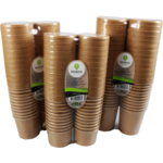 Biodore - Biodore | Tasse de soupe | Cardboard + PLA | 450 ml | 16oz | Brun | 25 pièces