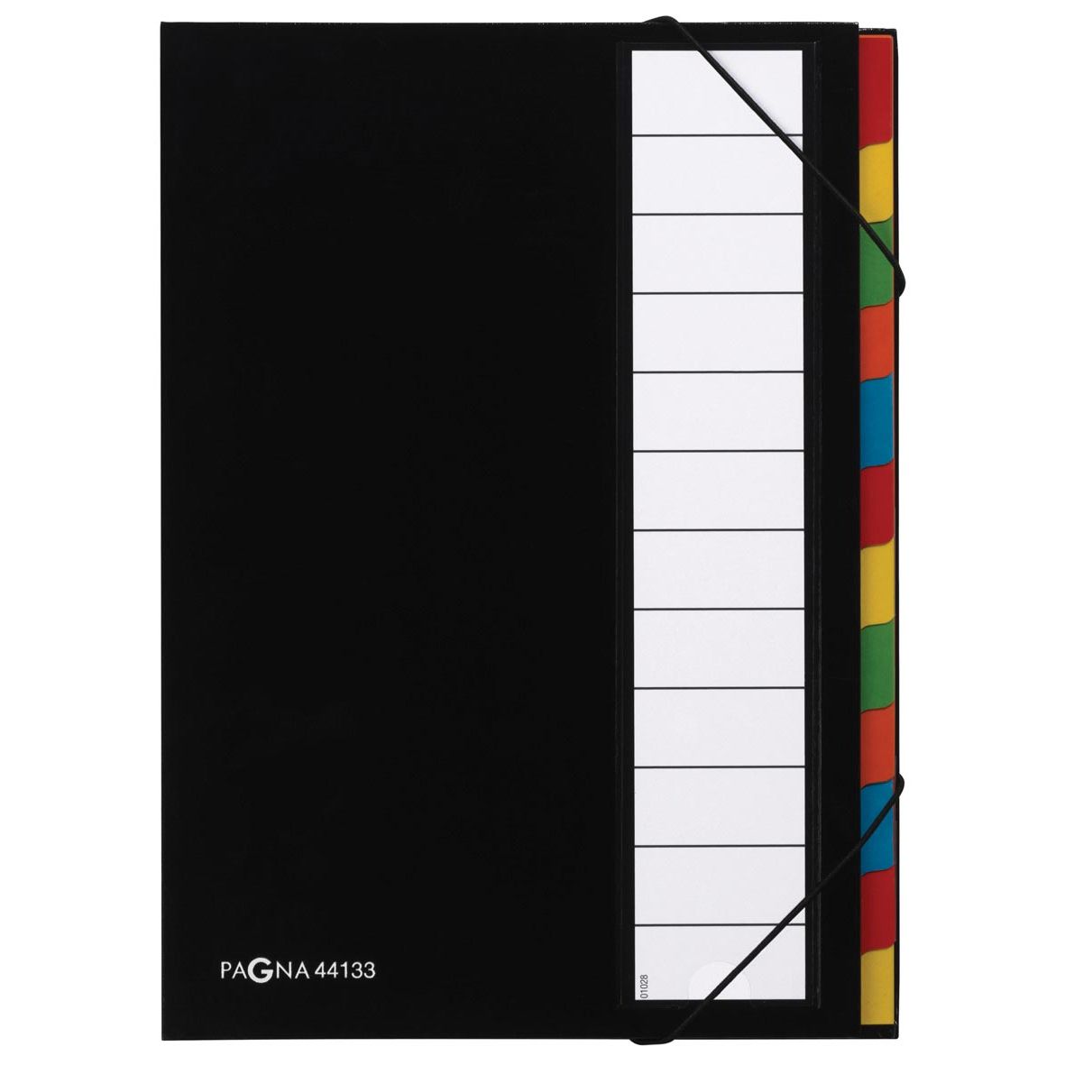 Pagna - Sortiermappe für ft A4, 12 Fächer, schwarz