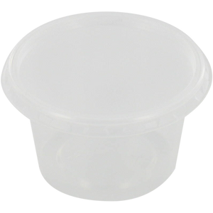 Klika - Bak | PP | 50ml | Ø72mm | inkl. Deckel | Plastikbecher | 24mm | transparent | 500 Stück