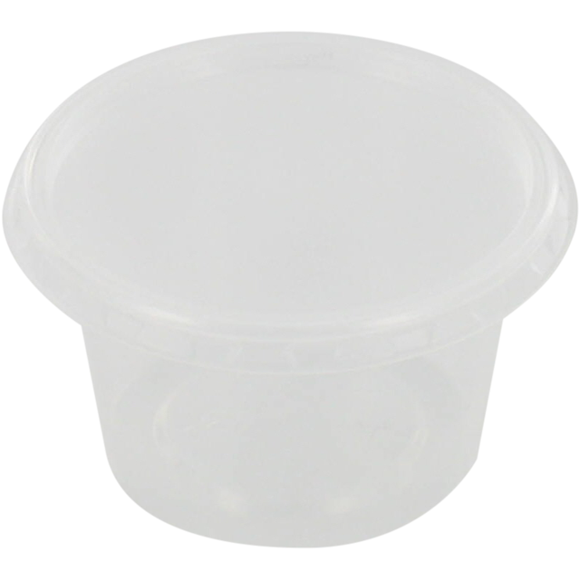 Klika -  Bak | PP | 50ml | Ø72mm | incl. Deksel | kunststof cup | 24mm | transparant | 500 stuks