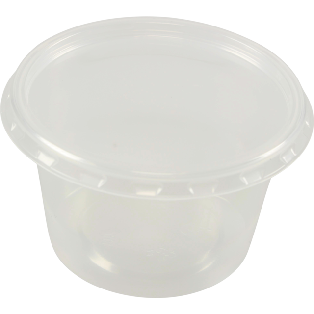 Klika-Bak | PP | 100 ml | Ø72mm | gobelet en plastique | 44mm | transparent | 500 pièces