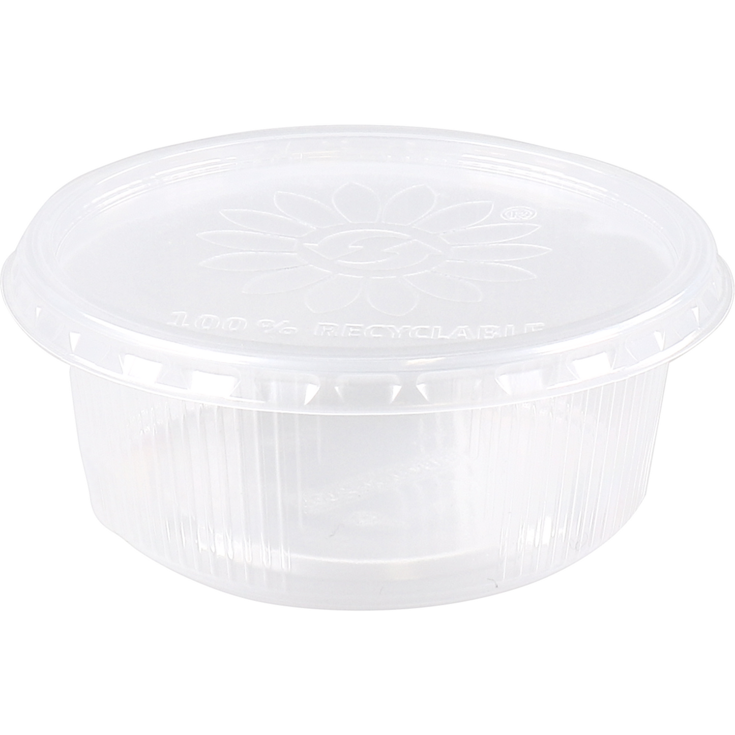 Klika-Bak | PP | 200 ml | Ø101mm | y compris Couvercle | ondulationcup | transparent | 250 pièces