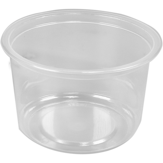 Klika - Récipient rond PP 102/80 ø115x80 contenu 500cc transparent refermable 960 pièces