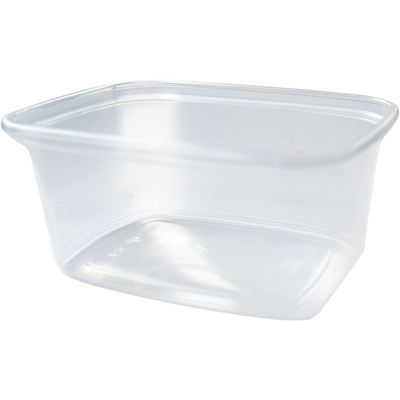 Klika -  Bak | PP | 250ml | excl. Deksel | saladebakje | 108x82x45mm | transparant | 1000 stuks