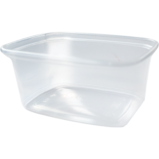 Klika -  Bak | PP | 250ml | excl. Deksel | saladebakje | 108x82x45mm | transparant | 1000 stuks