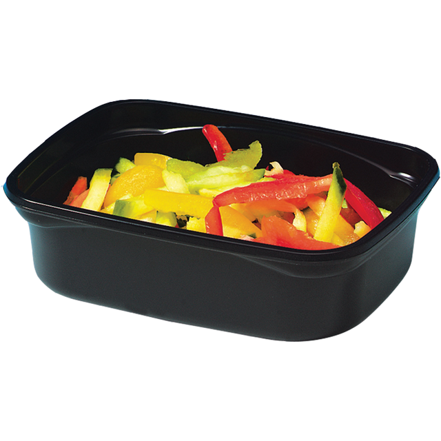 Klika - Bak | Pp | 250 ml | Plastikbecher | 108x82x45mm | Schwarz | 1000 Stücke