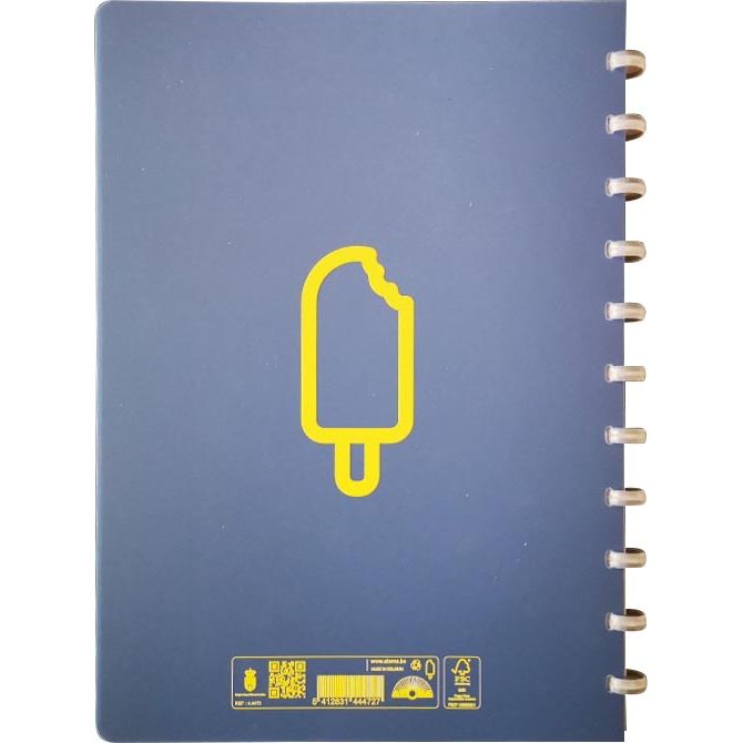 Atoma -  Sorbet schrift, ft A4, 144 bladzijden, geruit 5 mm, blauw