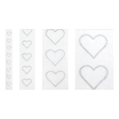 Lint Glittering Hearts Pink 10mx25mm