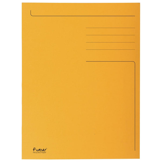 Exacompta - Dateiordnerfalkldyne ft 24 x 32 cm (für ft a4), orange, kasten mit 50 Stück