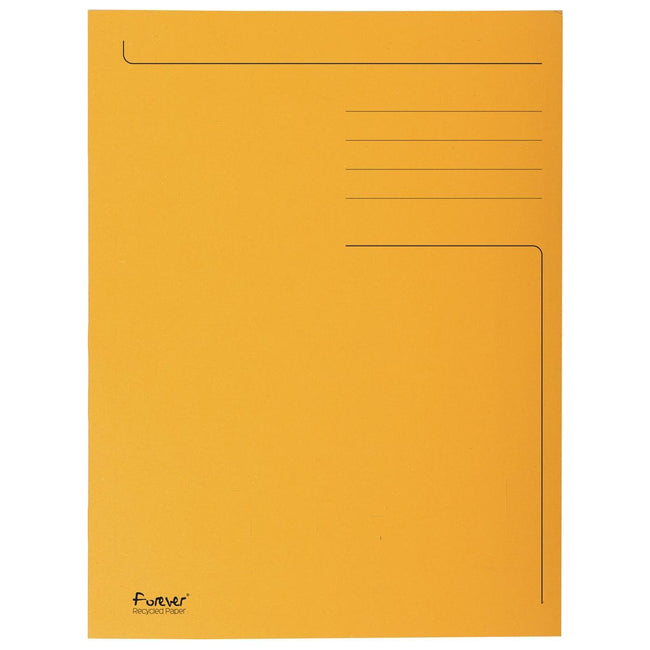 Exacompta - dossier Foldyne ft 24 x 32 cm (pour ft A4), orange, boîte de 50 pièces