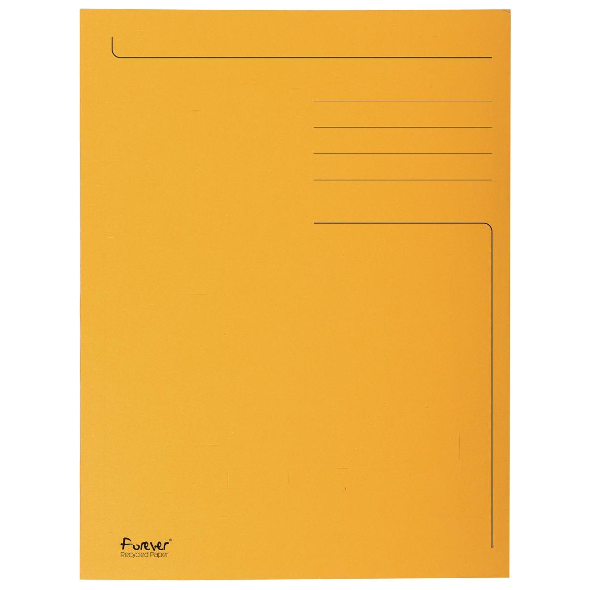 Exacompta - dossier Foldyne ft 24 x 32 cm (pour ft A4), orange, boîte de 50 pièces