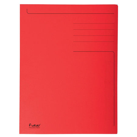 Exacompta - dossier Foldyne ft 24 x 35 cm (pour ft folio), rouge, pack de 50 pièces