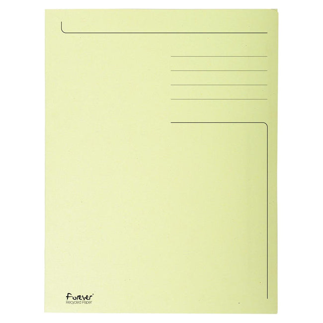 Exacompta - plidyne ft ft 24 x 35 cm (pour ft folio), jaune, paquet de 50 pièces