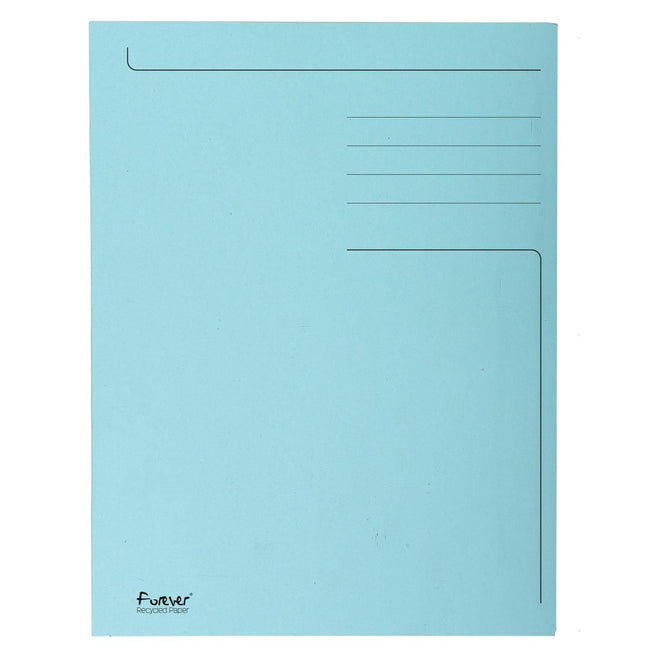 Exacompta - dossier Foldyne ft 24 x 35 cm (pour ft folio), bleu clair, pack de 50 pièces