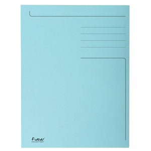 Exacompta - dossier Foldyne ft 24 x 35 cm (pour ft folio), bleu clair, pack de 50 pièces