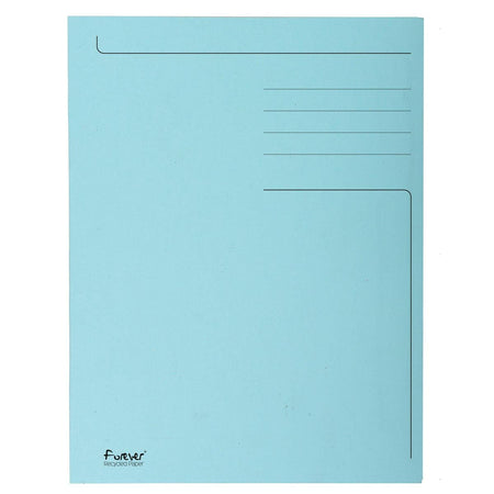 Exacompta - dossier Foldyne ft 24 x 35 cm (pour ft folio), bleu clair, pack de 50 pièces