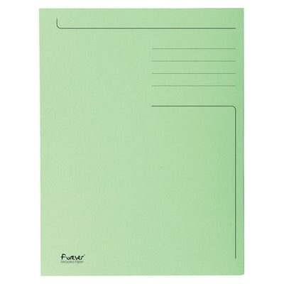 Exacompta - dossier Foldyne ft 23,7 x 34,7 cm (pour ft folio), vert clair, boîte de 50 pièces