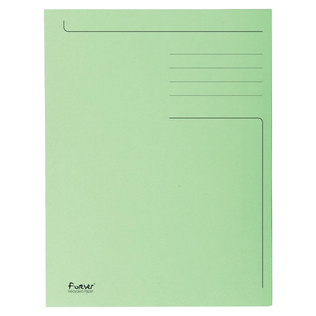 Exacompta - Foldyne Ft Fichier Ft FT 23,7 x 34,7 cm (pour ft folio), vert clair, boîte de 50 pièces