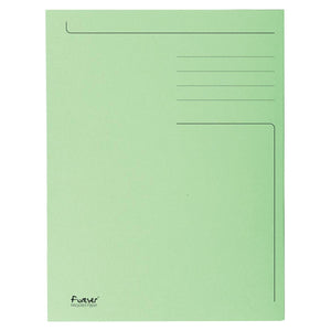 Exacompta - dossier Foldyne ft 23,7 x 34,7 cm (pour ft folio), vert clair, boîte de 50 pièces