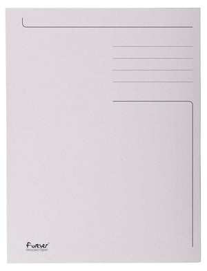 Exacompta - dossier Foldyne ft 24 x 35 cm (pour ft folio), gris clair, pack de 50 pièces