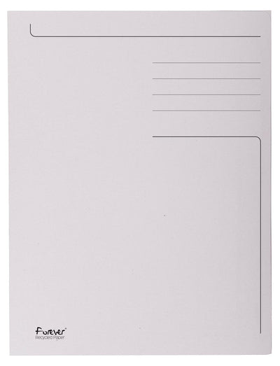 Exacompta - dossier Foldyne ft 24 x 35 cm (pour ft folio), gris clair, pack de 50 pièces