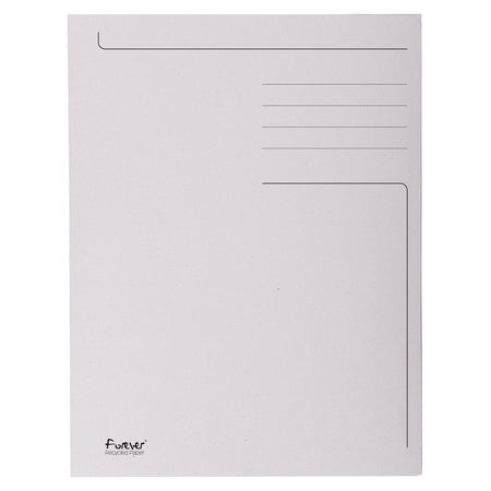 Exacompta - dossier Foldyne ft 24 x 35 cm (pour ft folio), gris clair, pack de 50 pièces