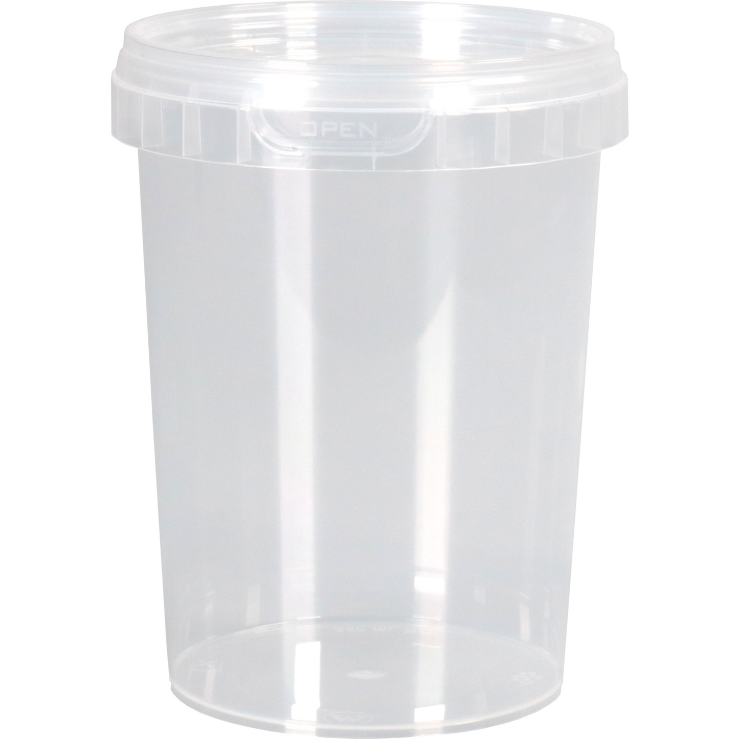 Klika - Pot | PP | 550 ml | avec couvercle | Ø95 mm | Transparent 347 pièces