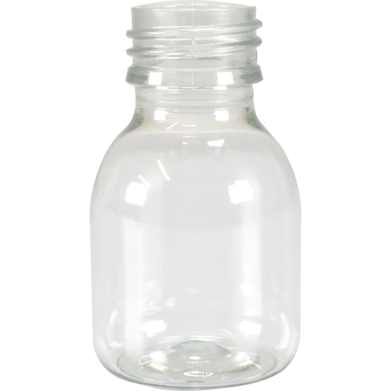 Klika - Flasche | PET-Flasche | Recyceltes PET | mit fester Kappe | 60ml | transparent | 263 Stück