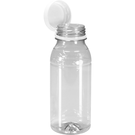 Klika -  Fles | petfles | Gerecycled PET | met vaste dop | 250ml | transparant/wit | 88 stuks