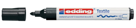 Edding -  Textielmarker  4500 rond 2-3mm zwart
