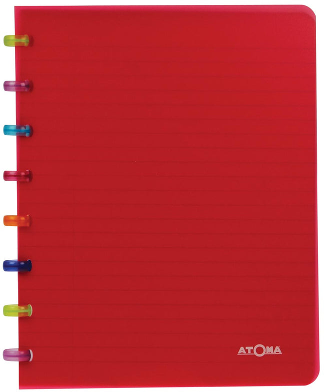 Atoma - Carnet Tutti Frutti, ft A5, 144 pages, ligné, couleurs assorties