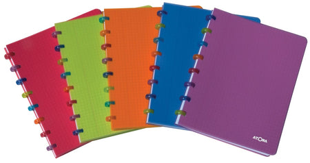 Atoma – Tutti Frutti Notizbuch, ft A5, 144 Seiten, kariert 5 mm, verschiedene Farben