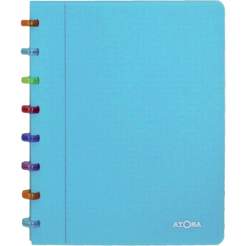 ATOMA - Script Tutti Frutti, Ft ​​A5, 144 pages, à vérification commerciale, bleu transparent