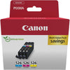 Canon -  inktcartridge CLI-526, 3 x 9 ml, OEM 4540B019, 3 kleuren