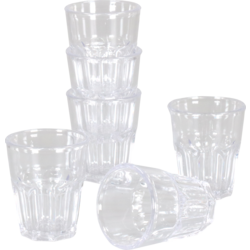 Goldplast - Verre | Shotglas | Réutilisable | San | 40 ml | Transparent 6 morceaux