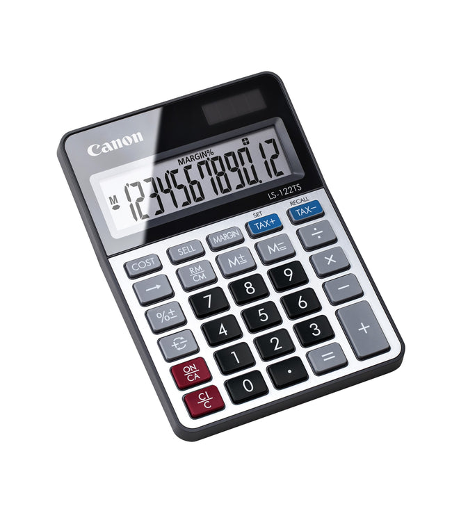 Canon -  LS-122TS calculator Desktop Rekenmachine met display Grijs