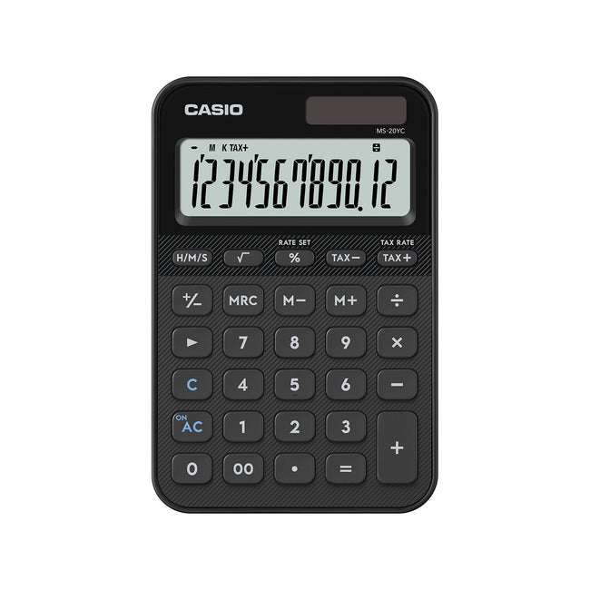 Casio -  Rekenmachine  ms-20yc-bk zwart