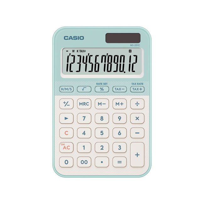 Casio -  Rekenmachine  ms-20yc-lg groen
